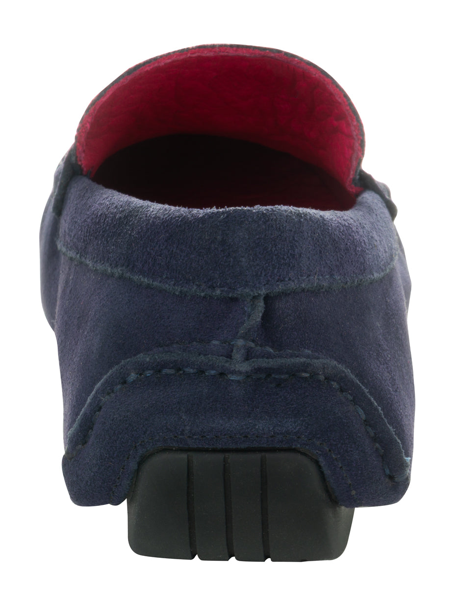 Zapato de Gamuza para Caballero Driver color Azul