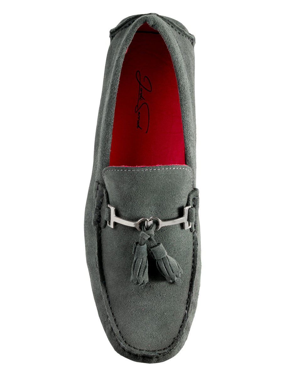 Zapato de Gamuza para Caballero Driver color Gris