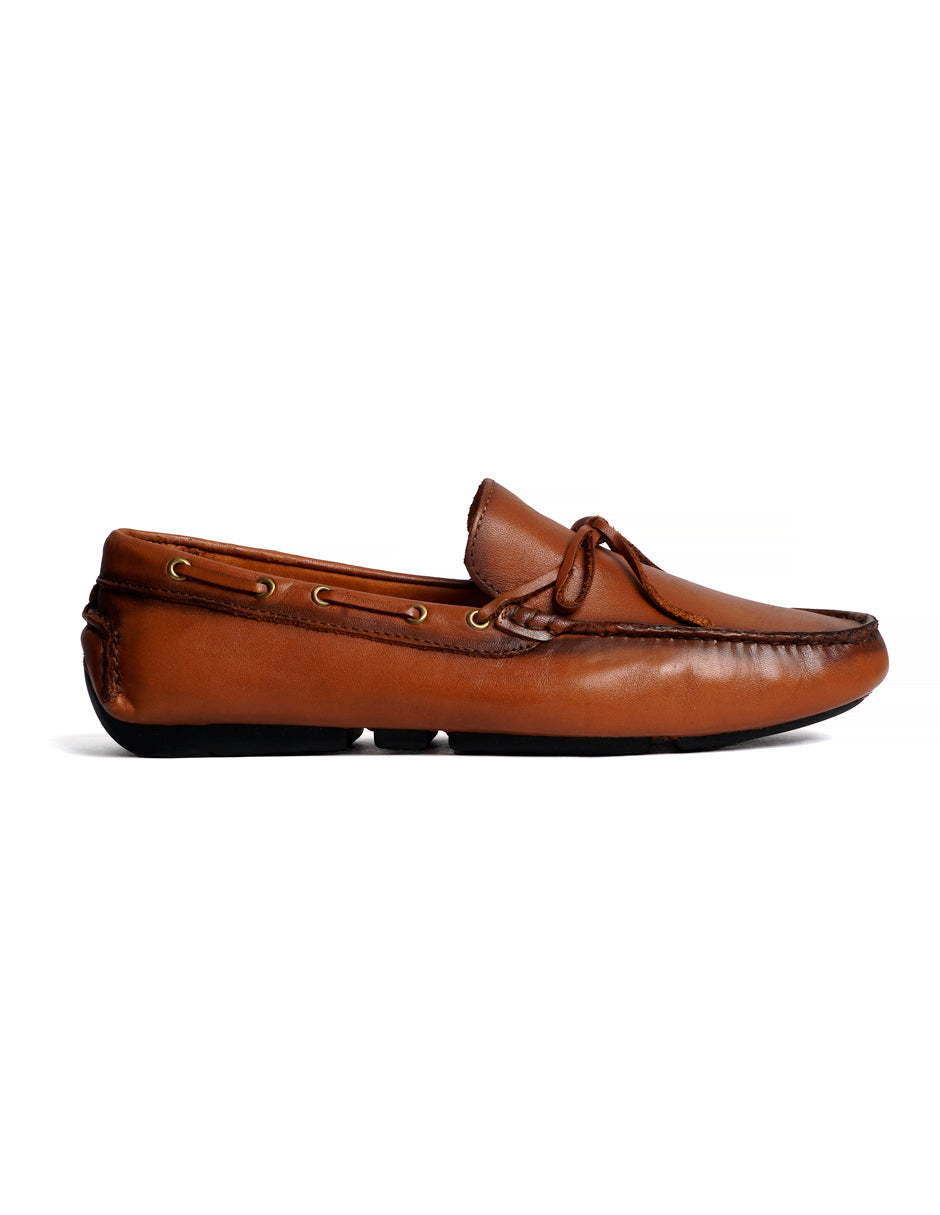 Zapato de Piel para Caballero Driver color Miel