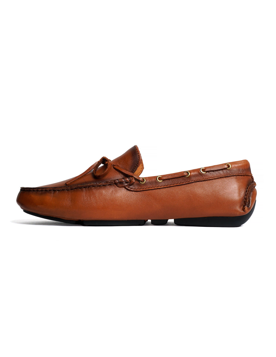 Zapato de Piel para Caballero Driver color Miel