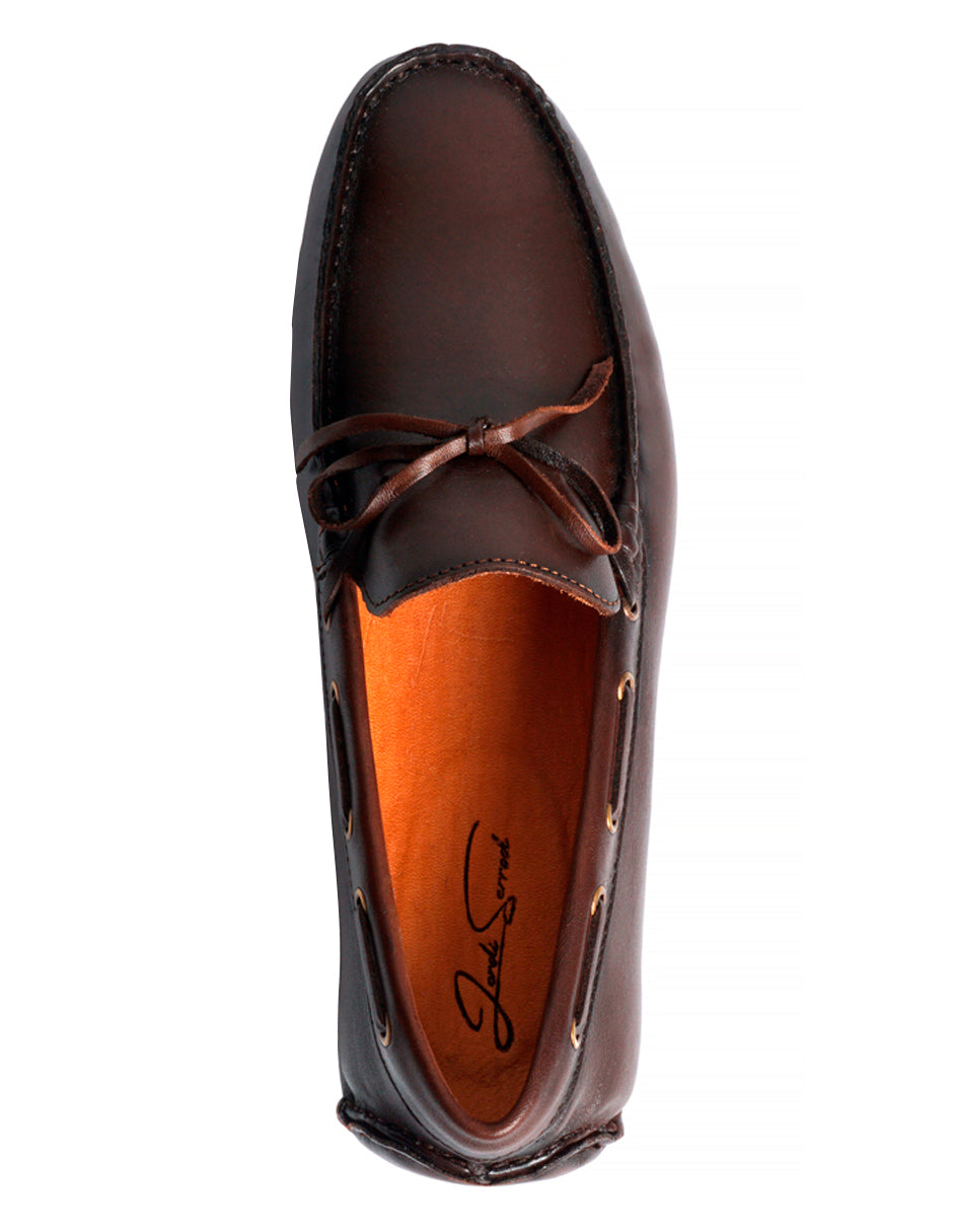 Zapato de Piel para Caballero Driver color Café